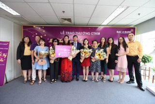 BAC A BANK trao thưởng chương trình khuyến mại