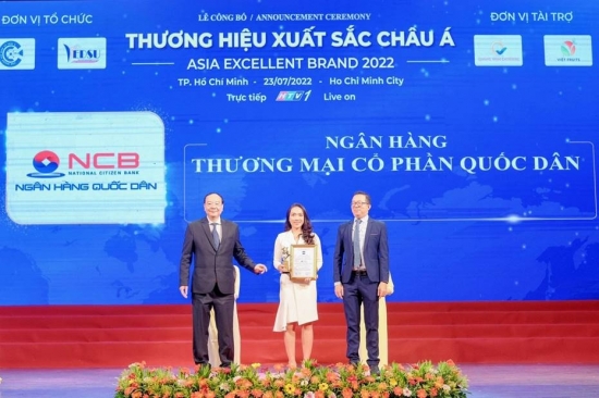 NCB lọt top 10 thương hiệu xuất sắc châu Á
