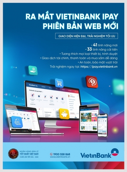 Trải nghiệm hoàn hảo với VietinBank iPay phiên bản Web mới