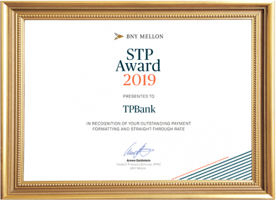 TPBank nhận 2 giải thưởng về thanh toán và chuyển tiền quốc tế