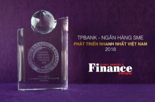 TPBank nhận giải thưởng Ngân hàng SME phát triển nhanh nhất