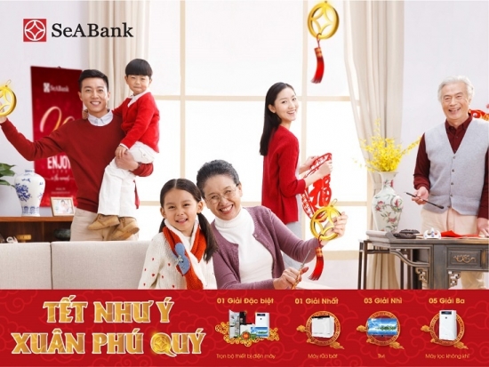 SeABank triển khai chương trình “Tết như ý - Xuân phú quý” với gần 12.000 quà tặng