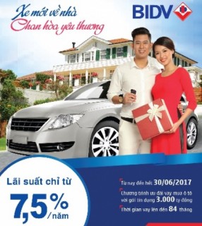 Hiện thực hóa ước mơ sở hữu xe ô tô cùng BIDV