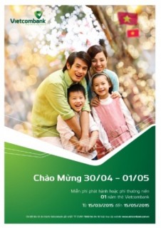 Vietcombank ưi đãi chủ thẻ nhân dịp 30/4 - 1/5