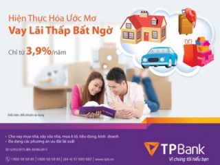 Vay lãi thấp bất ngờ với lãi suất chỉ từ 3,9%/năm