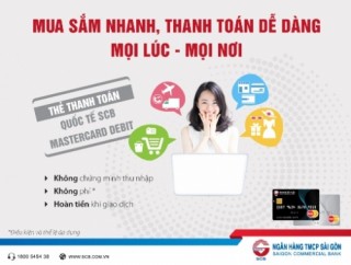 SCB MasterCard Debit: Mua sắm toàn cầu mà không cần chứng minh thu nhập