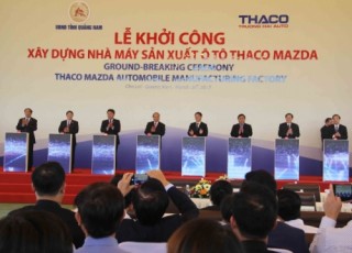 Khởi công xây dựng Nhà máy sản xuất ô tô Thaco Mazda