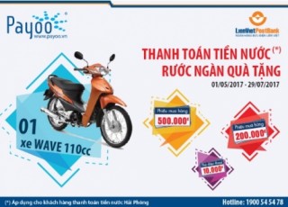 Thanh toán tiền nước, rước ngàn quà tặng cùng Ví Việt