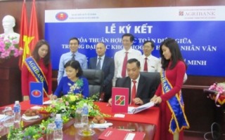 Agribank TP. HCM hợp tác cùng Trường Đại học Khoa học Xã hội và Nhân văn
