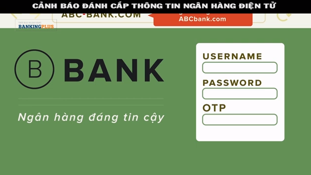 Cảnh báo đánh cắp thông tin ngân hàng điện tử