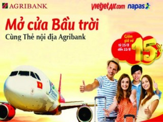 Mở cửa bầu trời với thẻ nội địa Agribank