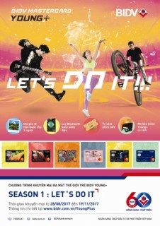 Nhiều ưu đãi với bộ thẻ Young Plus - Let's do it của BIDV