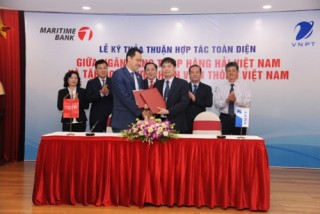 Maritime Bank và VNPT hợp tác cung cấp các dịch vụ thanh toán điện tử