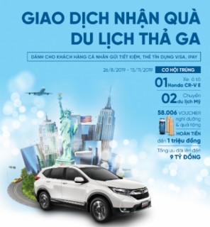 Trúng xe Honda CR-V cùng nghìn quà tặng từ VietinBank
