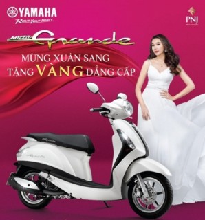 Mua Yamaha Grande nhận ngay vàng nữ trang đẳng cấp