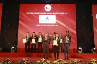 Đất Xanh Miền Trung trong Top 500 DN có lợi nhuận tốt nhất Việt Nam 2017