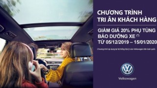 Volkswagen Việt Nam giảm giá 20% phụ tùng khi sửa chữa chính hãng