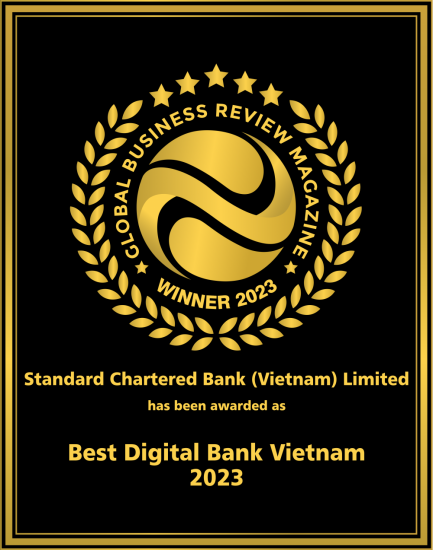 Standard Chartered nhận hai giải thưởng từ Global Business Review