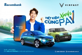 Tiết kiệm xanh – đón xe sang Vinfast cùng Sacombank Pay